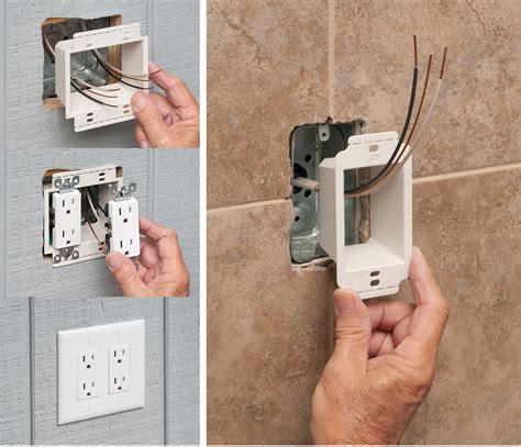 how to extend electrical box beyond finished wall|electrical box extender problems.